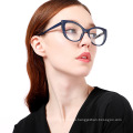 New fashion diamond inlaid blue light proof flat lens women's computer eye protection frame glasses can be equipped with glasses